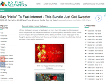 Tablet Screenshot of hdfinewallpapers.com